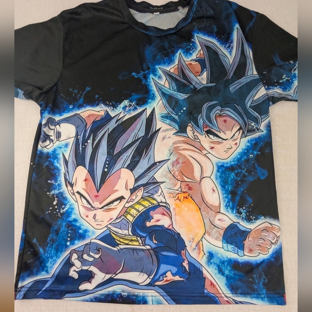 Dragon ball Eye Popping Graphic Tee 100% Poly Size Medium